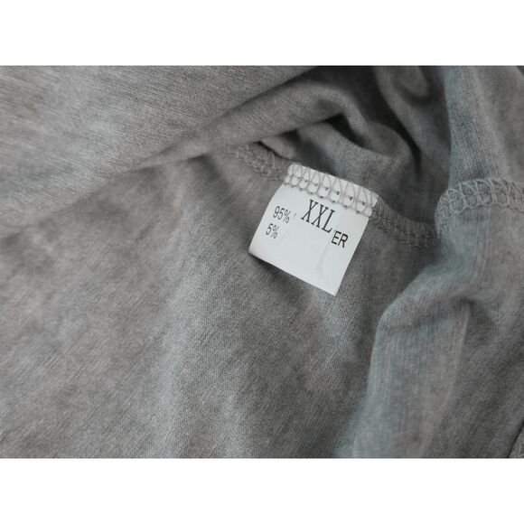 Women's Gray Ruffle Short Sleeve Top XXL - Picture 7 of 7